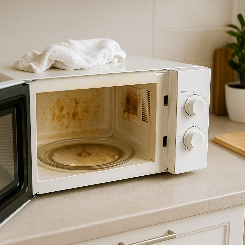 전자레인지 냄새가 안 빠질 때: 내부 흡착 포인트