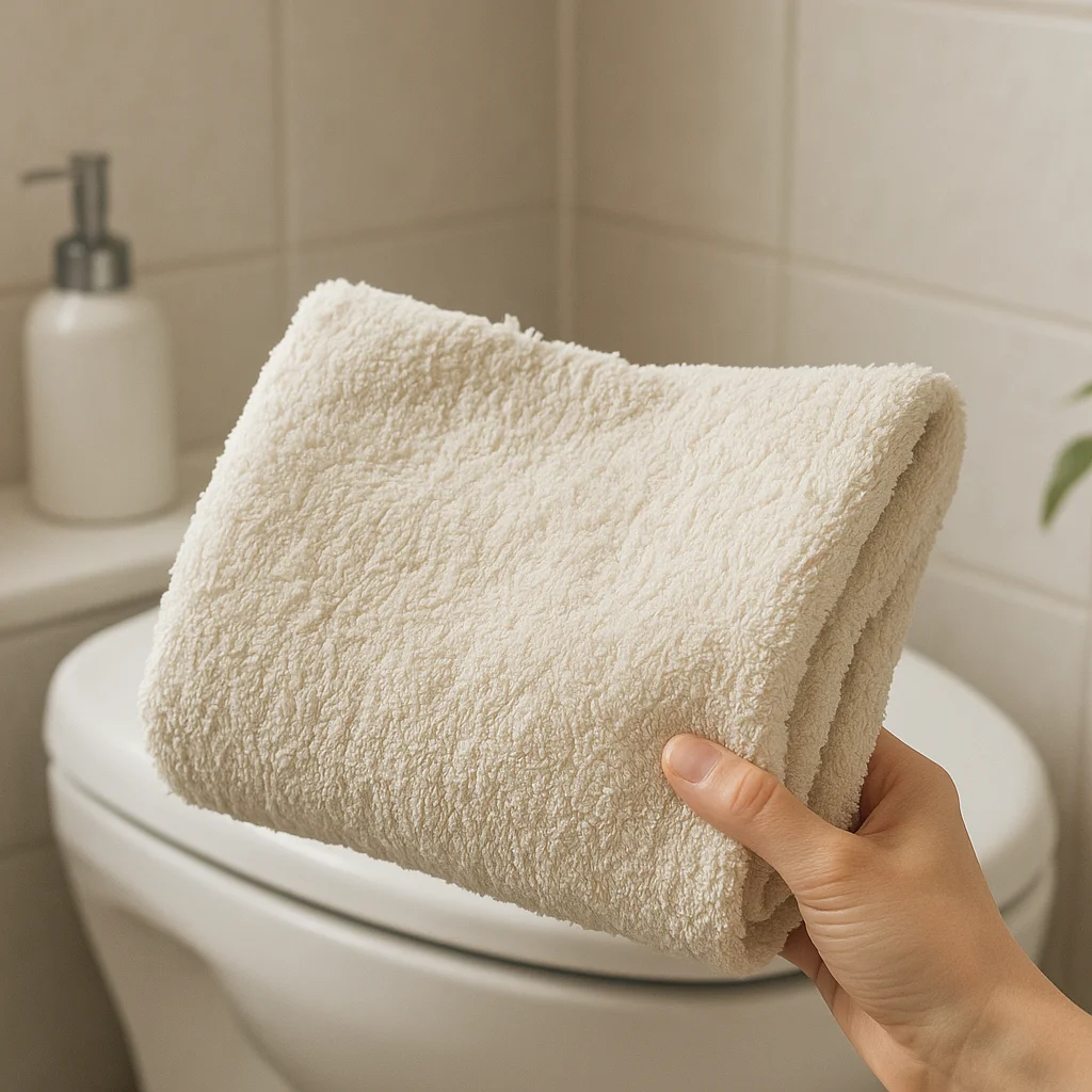 수건이 뻣뻣해졌다면: 유연제 대신 이 순서부터