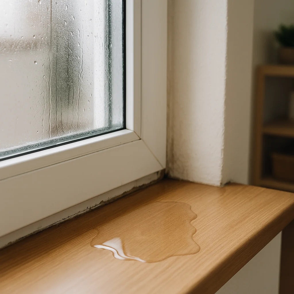 창문 아래 물 고임, 실리콘만 바르면 망하는 이유