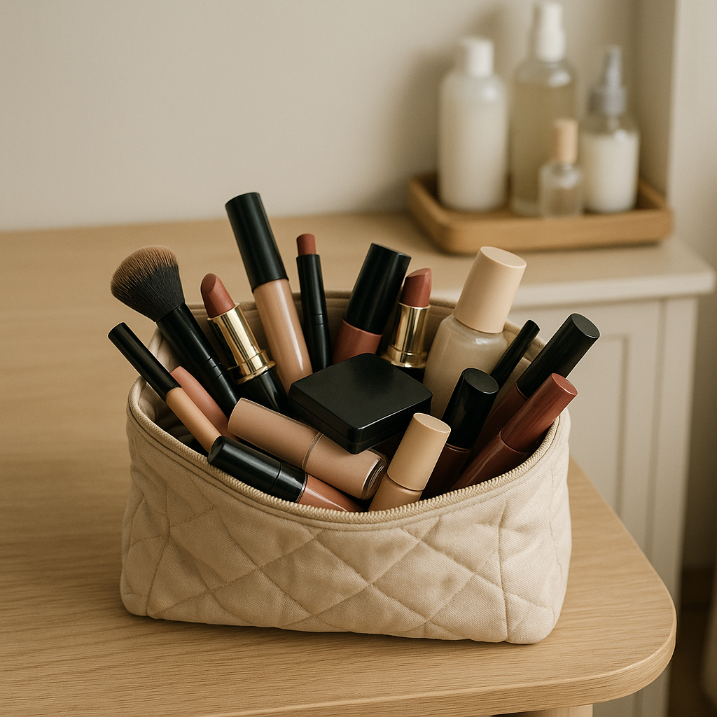 화장대 정리, 파우치가 늘어나는 이유와 해결 방식