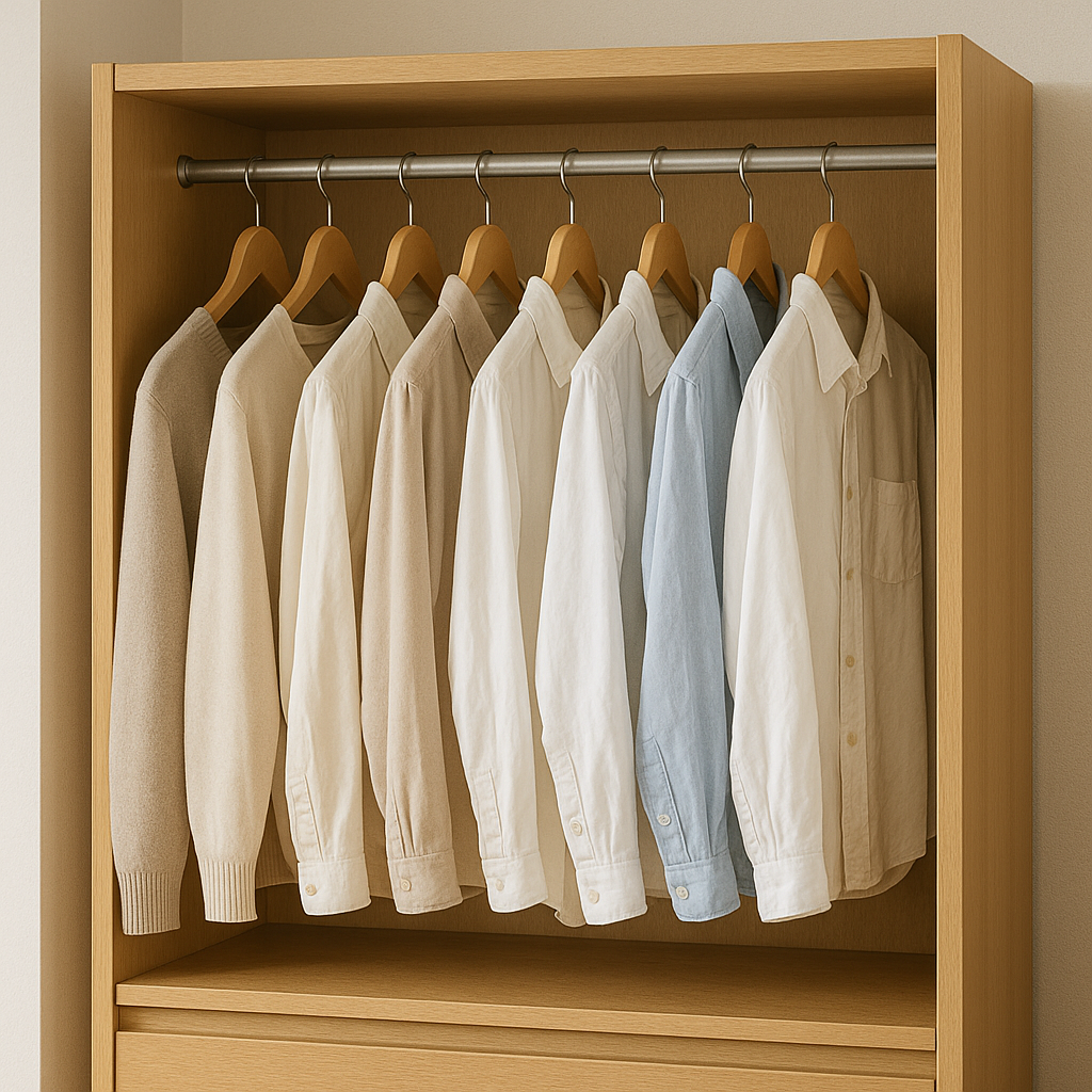 옷걸이 통일했는데도 안 예쁜 옷장, 간격이 원인일 수 있어요