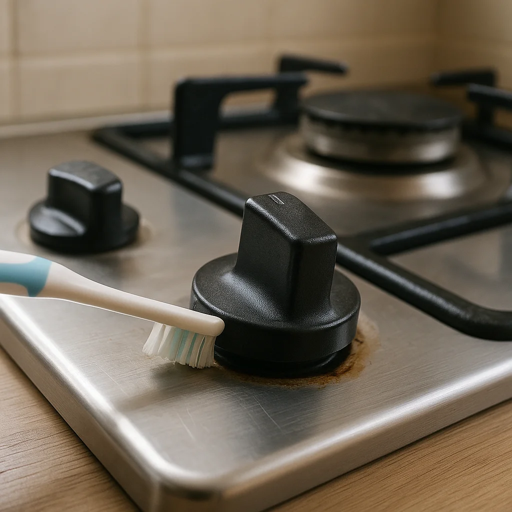 가스레인지 손잡이 틈새, 칫솔로 안 되는 이유와 해결 루트