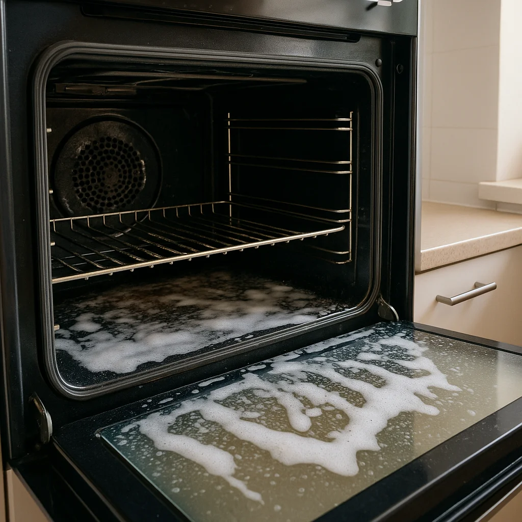 오븐/에어프라이어 세정제, 가열 전에 남으면 위험한 잔여물