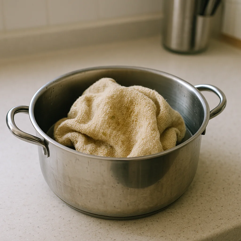 행주 쉰내, 삶기 전에 하면 더 남는 향이 있어요