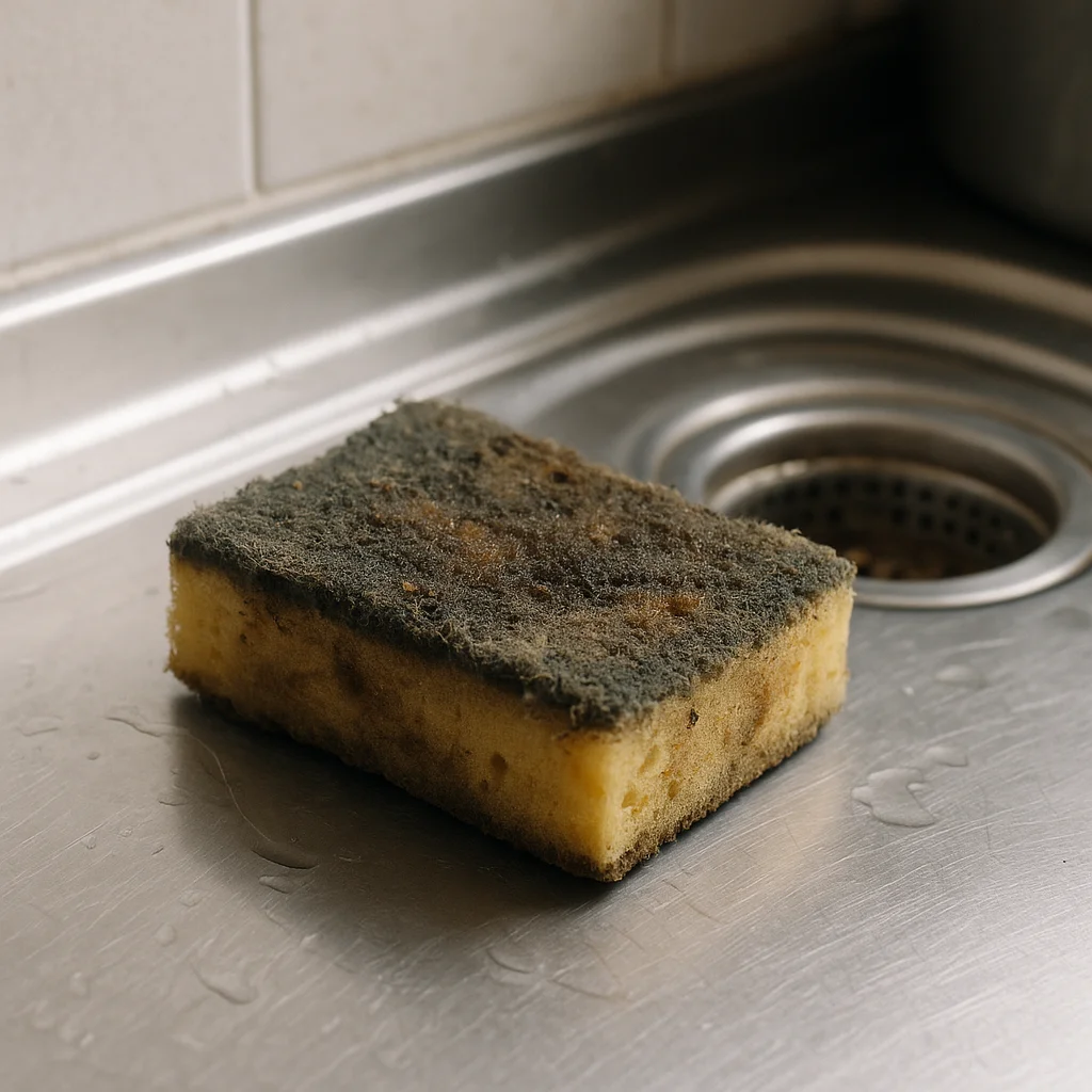 싱크대 수세미, “이 상태”면 설거지가 오히려 오염입니다