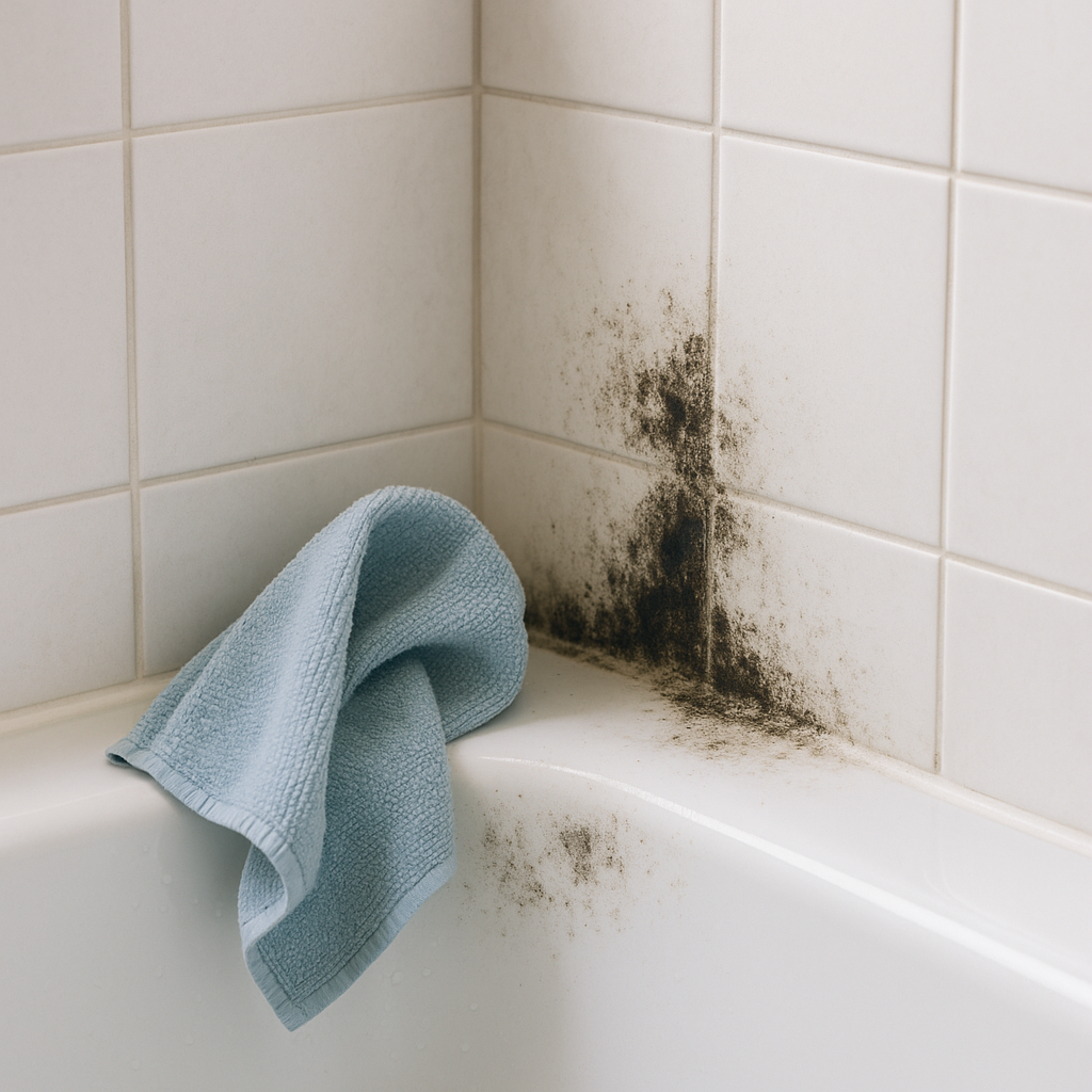 곰팡이 제거 후 다시 번지는 경우: “완전 건조”가 빠졌습니다