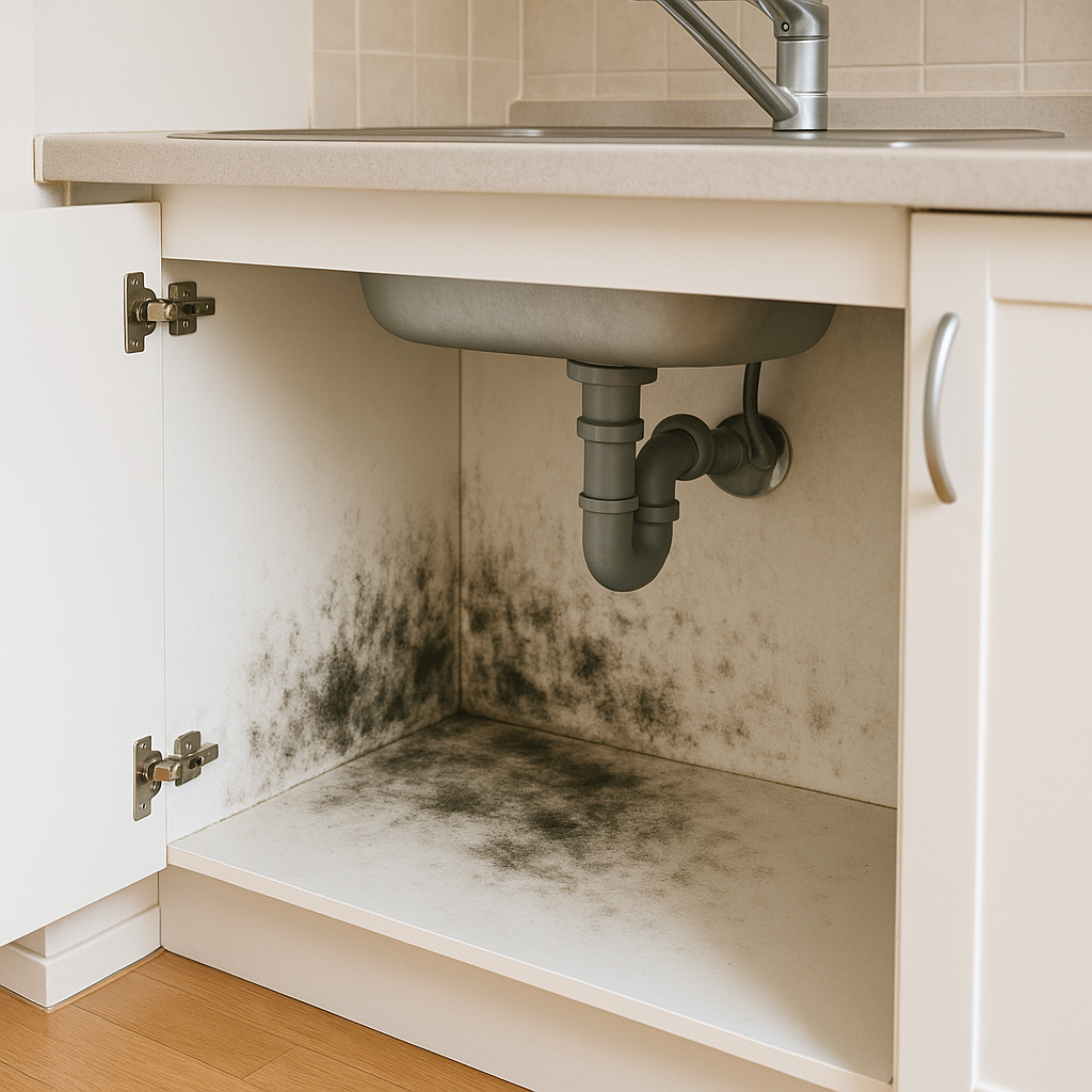 주방 싱크대 하부장 곰팡이, 물 샐 때만 생기는 게 아닙니다