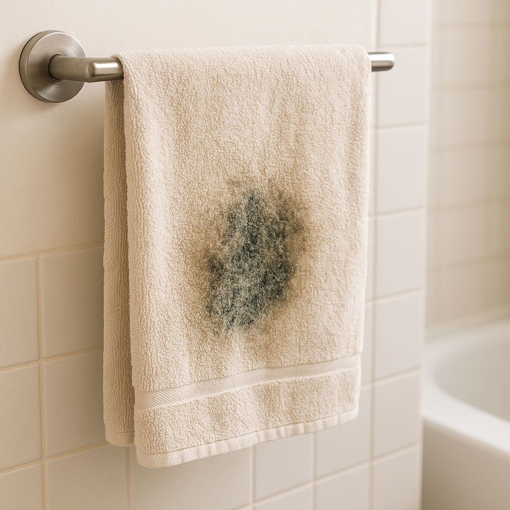 욕실 타월에서 곰팡이 냄새: 세탁보다 보관이 원인