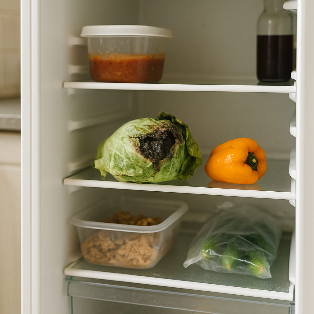 냉장고 속 재료 버리는 돈 줄이기: 3칸 룰